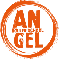 Logo de Angel Roller School, escuela de patinaje sobre ruedas.